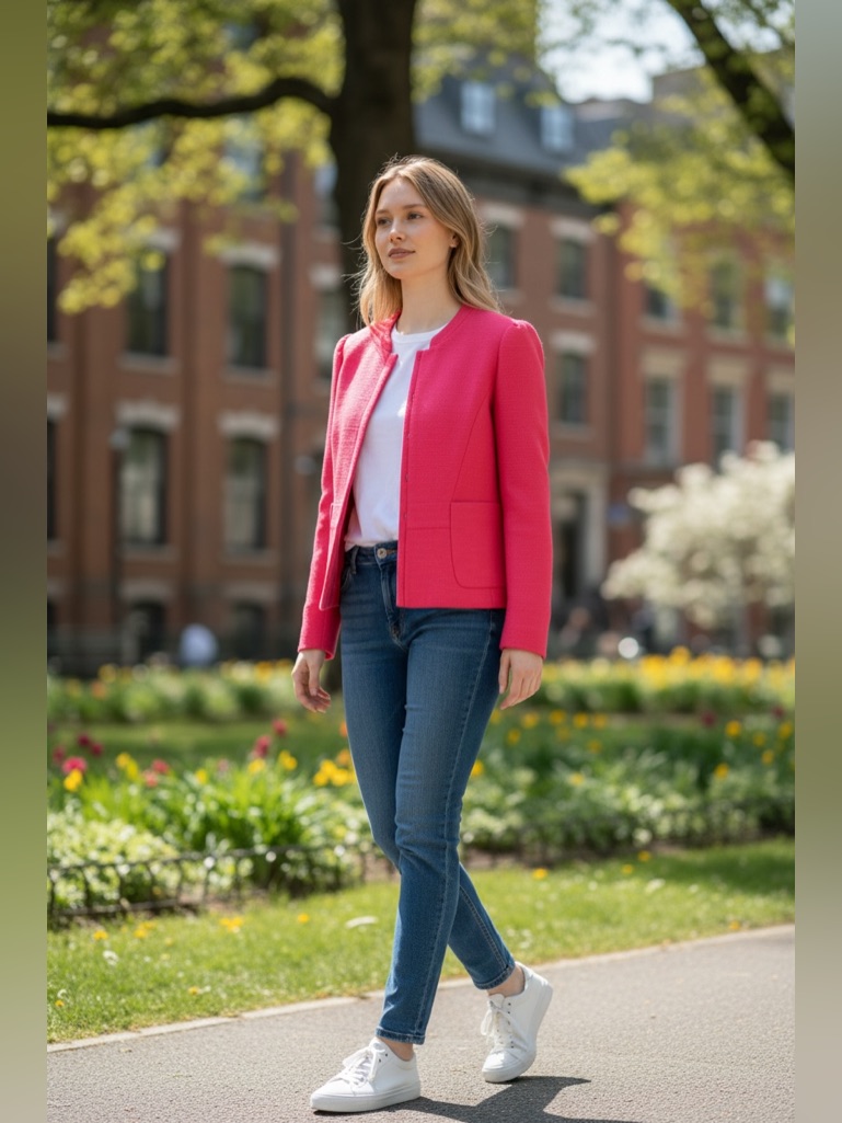 Maje Elegant Pink Blazer Jacket | New Without Tags